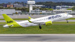 YL-AAU @ ENBR - Departing rwy. 17.