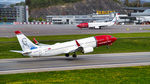 LN-ENQ @ ENBR - Takeoff rwy. 17.