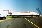 N501MJ @ EGLF - At Farnborough International 2002. - by kenvidkid