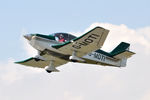 G-MOTI @ EGFH - Visiting Robin President aircraft departing Runway 22. - by Roger Winser