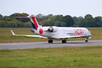 F-GRZL @ LFRB - Bombardier CRJ-700, Take off run Rwy 07R, Brest-Bretagne Airport (LFRB-BES) - by Yves-Q