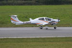 F-HOOO @ LFRB - Diamond DA-40 Diamond Star, Landing rwy 07R, Brest-Bretagne Airport (LFRB-BES) - by Yves-Q