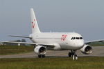 9H-SLK @ LFRB - Airbus A320-214, Taxiing to boarding area, Brest-Bretagne Airport (LFRB-BES) - by Yves-Q