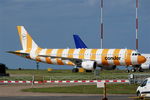 D-AICU @ EGSH - Parked at Norwich after a re-spray. - by Graham Reeve
