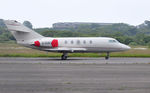 C-GZOX @ EGFH - Falcon 20F bizjet operated by Air Nunavut after arriving from Gander Airport, Canada. - by Roger Winser