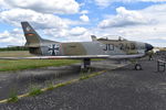 55-4881 @ EDBG - North American F-86K Sabre at the Bundeswehr Museum of Military History – Berlin-Gatow Airfield. Marks JD-249 are spurious and were never taken up. - by moxy