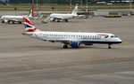 G-LCAG @ EDDB - Embraer ERJ 190-100 SR arriving at Berlin Brandenburg from London City Airport. - by moxy