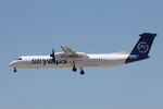 9H-EVA @ LMML - Bombardier DHC-8 9H-EVA SkyAlps - by Raymond Zammit