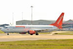 C-FWGH @ EGSH - Leaving Norwich for Cyprus with new titles and colour coordinated engine cowlings. - by keithnewsome