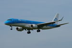 PH-EXV @ EGSH - Landing at Norwich. - by Graham Reeve