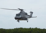 G-DCII @ EGFH - Visiting helicopter operated by Executive Jets Ltd. - by Roger Winser