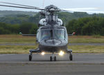 G-DCII @ EGFH - Visiting helicopter operated by Executive Jets Ltd. - by Roger Winser