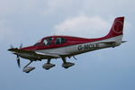 G-MCLE @ EGSH - Landing at Norwich. - by Graham Reeve