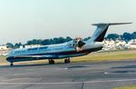 N980DC @ EGLF - At the 1988 Farnborough International Air Show. - by kenvidkid
