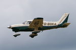 G-BOKA @ EGSH - Landing at Norwich. - by Graham Reeve