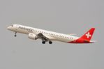 HB-AZI @ LSZH - Helvetic ERJ295 taking-off - by FerryPNL