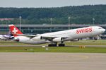 HB-JMH @ LSZH - Swiss A343 rotating - by FerryPNL