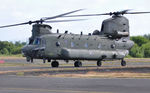 ZA681 @ EGFH - RAF helicopter of the Chinook Display Team. - by Roger Winser