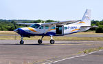 G-UKPS @ EGFH - Recently resident Caravan used to lift Skydive Swansea skydivers returning to base. - by Roger Winser
