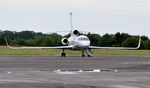 M-ODUS @ EGFH - Visiting bizjet after taking on fuel. - by Roger Winser