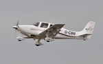 G-CIRI @ EGFH - Visitng SR-20 departing Runway 22. - by Roger Winser