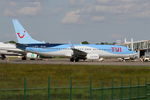 OO-TUP @ LFRB - Boeing 737-85P, Push back, Brest-Bretagne airport (LFRB-BES) - by Yves-Q