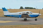 G-SARA @ EGSH - Leaving Norwich.