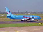 D-ATUF @ EDDL - Hapag fly departure at Dusseldorf - by PhilR