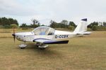 G-CCBK @ EGHP - G-CCBK 2003 Aerotechnik EV-97 Eurostar Popham fly in - by PhilR