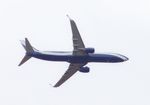 LX-DIO - Boeing 737 built in 2015 in Global Jet, Luxemburg fleet livery over Ware, Herts on final approach into Stansted Airport. - by Chris Holtby