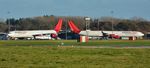 G-ECLC @ EGHH - With 9H-PPE on the cargo apron - by John Coates