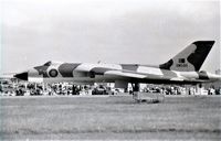 XM599 - Awaiting take off at RAF Valley Airshow, May 1974. Ilford FP4, Practika L, Pracktika-Tessar 135 mm lens - by Philip Howarth