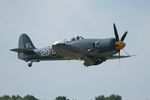 G-RNHF @ EGTD - Hawker Sea Fury VX281 T20 Royal Navy Historic Flight at - by PhilR