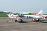 G-BKIJ @ EGSU - 1972 Reims Cessna F172M Skyhawk Duxford - by PhilR