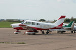 G-BOHO @ EGSU - G-BOHO 1980 Piper PA-28 Cherokee Warrior ll Duxford - by PhilR