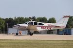 N9033V @ KOSH - Beech B55 - by Mark Pasqualino