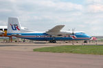 G-APWJ @ EGSU - Air UK HP201 Herald Duxford - by PhilR
