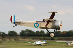 G-BWRA @ EGSU - N500 (G-BWRA) 1988 Sopwith LC-1T Triplane Replica BoB Air Show Duxford - by PhilR