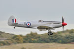 G-BUOS @ EGSU - SM845 1945 VS Spitfire FRXVlll RAFBoB Air Show Duxford - by PhilR