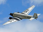 D-CDLH @ EGSU - Lufthansa 1936 Junkers Ju-52/3m at Flying Legends Duxford painted as D-AQUI in period colour scheme. - by PhilR