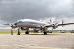 HB-RSC @ EGSU - HB-RSC 1955 L1049F (C-121C) Super Constellation at Flying Legends Duxford - by PhilR