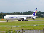 F-WWCA @ EGLF - F-WWCA 2001 A340-600 SBAC FIA - by PhilR