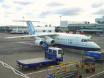 G-JEBH @ EGPF - Flybe 1991 BAe 146-300 G-JEBH GLA