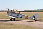 G-ANZZ @ EGSU - DE974 1944 DH82A Tiger Moth IWM Duxford - by PhilR