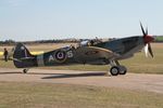 G-CTIX @ EGSU - PT462 (N462JC G-CTIX) 1944 VS Spitfire T9 IWM Duxford - by PhilR