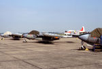 G-BLIA @ EGSU - J-1730 1957 DH112 Venom FB4 ex Swiss Air Force IWM Duxford - by PhilR