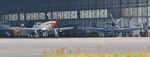 G-SHWN @ EGHH - Overnight parking with Rolls Royce Spitfire PS853 - by John Coates