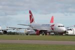 OK-MEL @ EGBP - OK-MEL 2007 Airbus A319-100 CSA Kemble - by PhilR