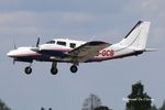 OO-GCB @ EBKT - Landing at Kortrijk Airport. - by Raymond De Clercq