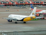 G-MONS @ EGCC - Monarch 1989 Airbus A300-600R G-MONS MAN - by PhilR